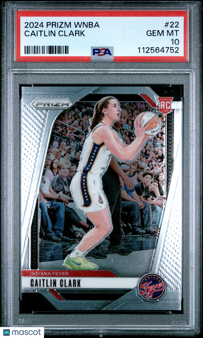 2024 Panini Prizm WNBA Caitlin Clark #22 PSA 10