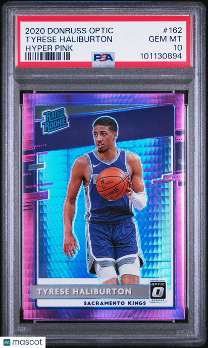 2020 Panini Donruss Optic Tyrese Haliburton #162 Hyper Pink PSA
