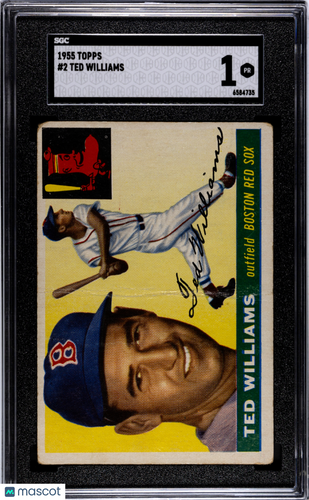 1955 Topps Ted Williams #2 SGC 1