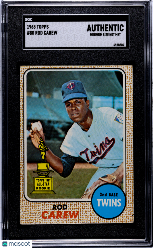1968 Topps Rod Carew #80 SGC A