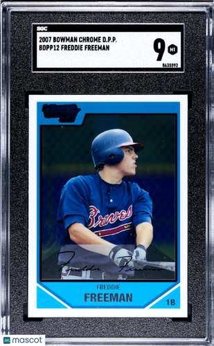 2007 Bowman Chrome Draft Picks & Prospects Freddie Freeman #BDPP12 SGC 9