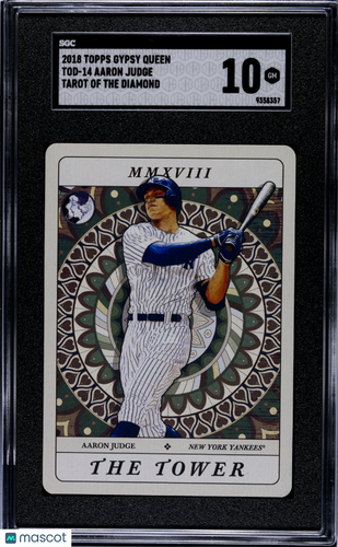 2018 Topps Gypsy Queen Aaron Judge #TOD-14 Tarot Of The Diamond SGC 10