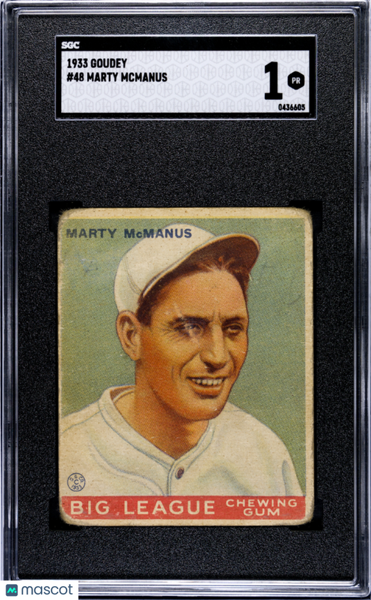 1933 Goudey Marty Mcmanus