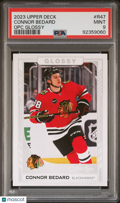 2023 Upper Deck O-Pee-Chee Glossy Connor Bedard #R47 PSA 9