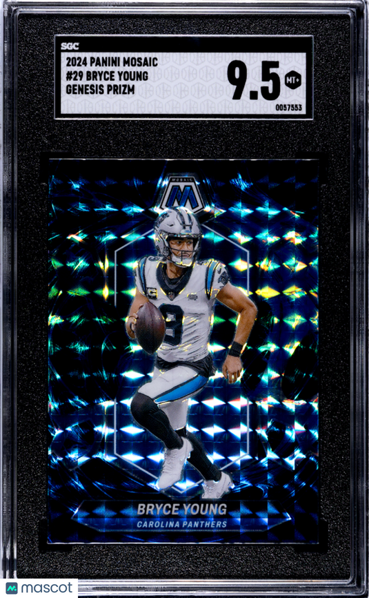 2024 Panini Mosaic Bryce Young #29 Genesis Prizm SGC 9.5