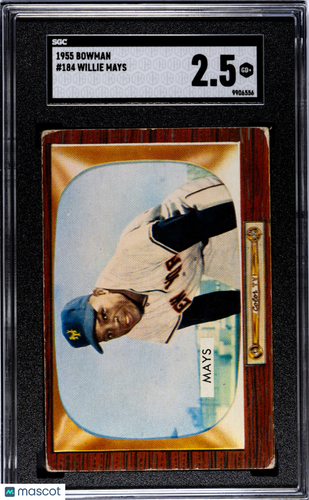1955 Bowman Willie Mays #184 SGC 2.5