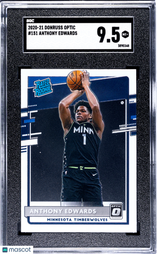 2020 Donruss Optic Anthony Edwards #151 SGC 9.5