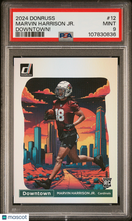 2024 Panini Donruss Downtown! Marvin Harrison JR. #12 PSA 9