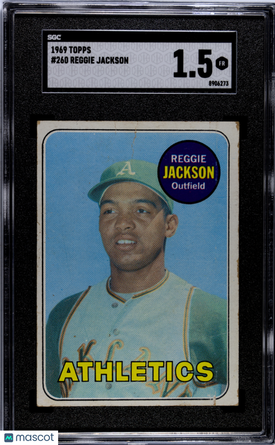 1969 Topps Reggie Jackson #260 SGC 1.5