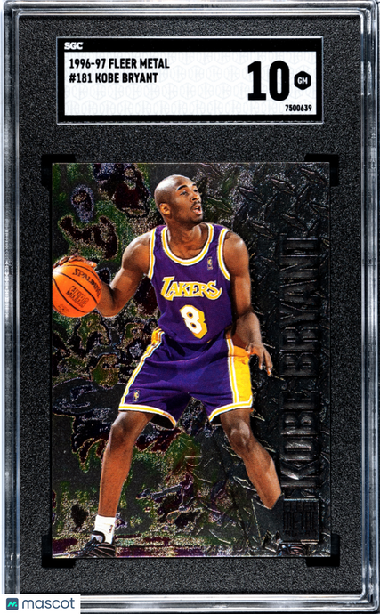 1996 Fleer Metal Kobe Bryant #181 SGC 10