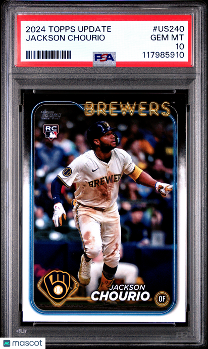 2024 Topps Update Jackson Chourio #US240 PSA 10