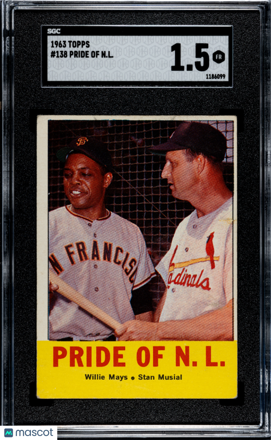 1963 Topps Pride Of N. L. #138 SGC 1.5