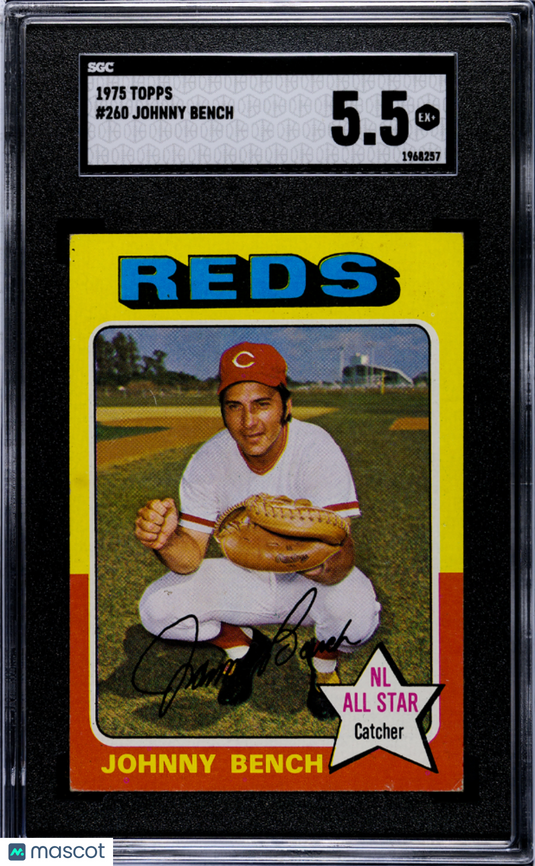 1975 Topps Johnny Bench #260 SGC 5.5
