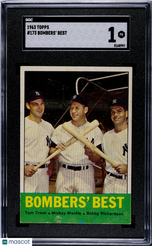1963 Topps Bombers' Best #173 SGC 1