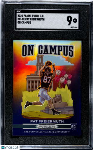 2021 Panini Prizm Draft Picks Pat Freiermuth #OC-PF On Campus SGC 9