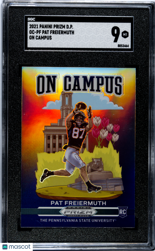 2021 Panini Prizm Draft Picks Pat Freiermuth #OC-PF On Campus SGC 9