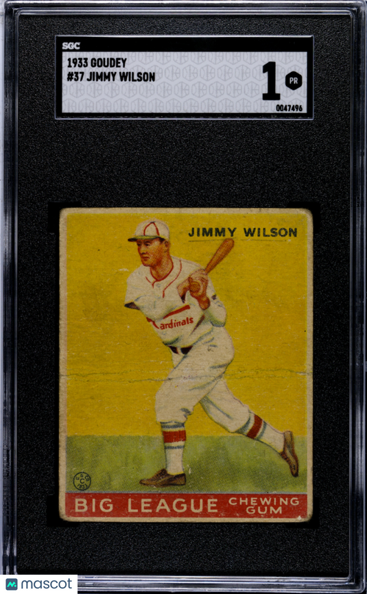 1933 Goudey Jimmy Wilson