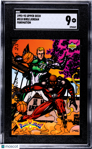 1992 Upper Deck Jordan Bird #510 Fanimation SGC 9