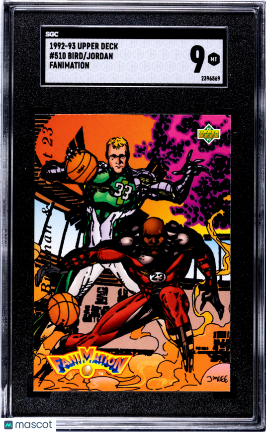 1992 Upper Deck Jordan Bird #510 Fanimation SGC 9