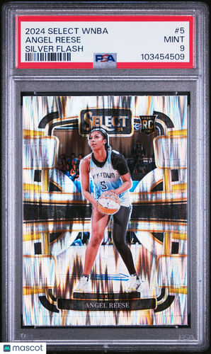 2024 Panini Select WNBA Angel Reese #5 Silver Flash PSA 9
