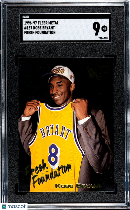 1996 Fleer Metal Kobe Bryant #137 Fresh Foundation SGC 9